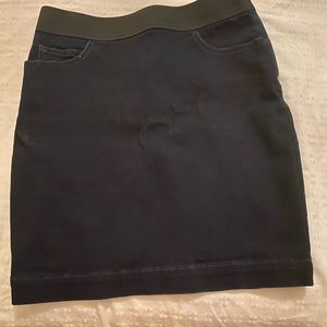 Mini jean pencil skirt-